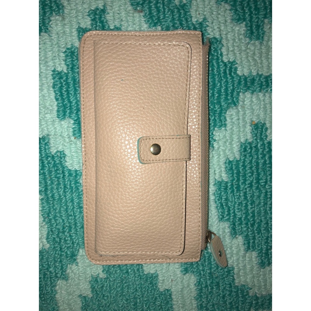 Wallet with blue lining